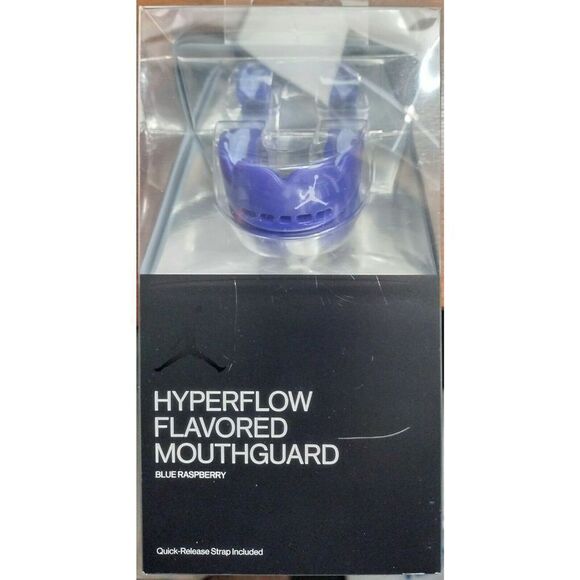 Jordan JUU01450OS Unisex Adult Blue Hyperflow Blue Raspberry Flavored Mouthguard - Picture 1 of 3